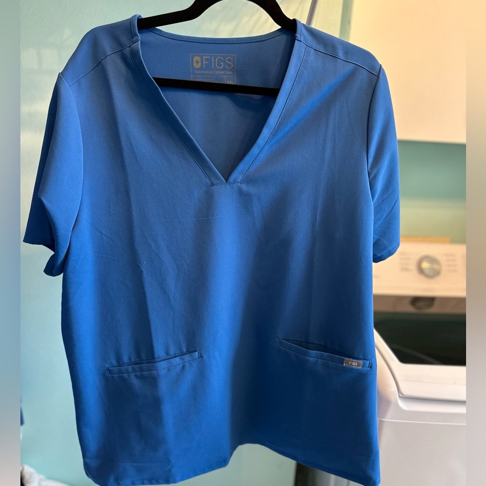 Figs XXL Blue Scrub top
